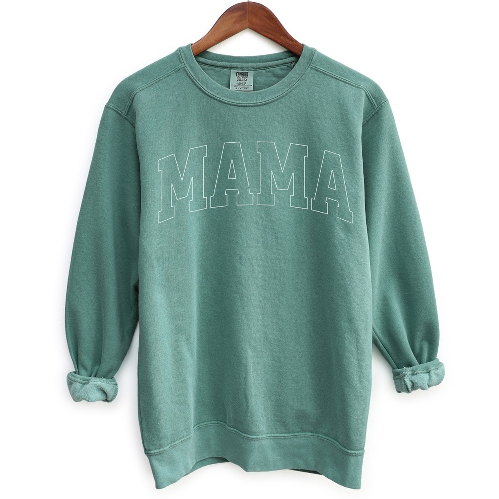 Comfort Colors Mama Sweatshirt, Mom Pullover, New , Unisex L